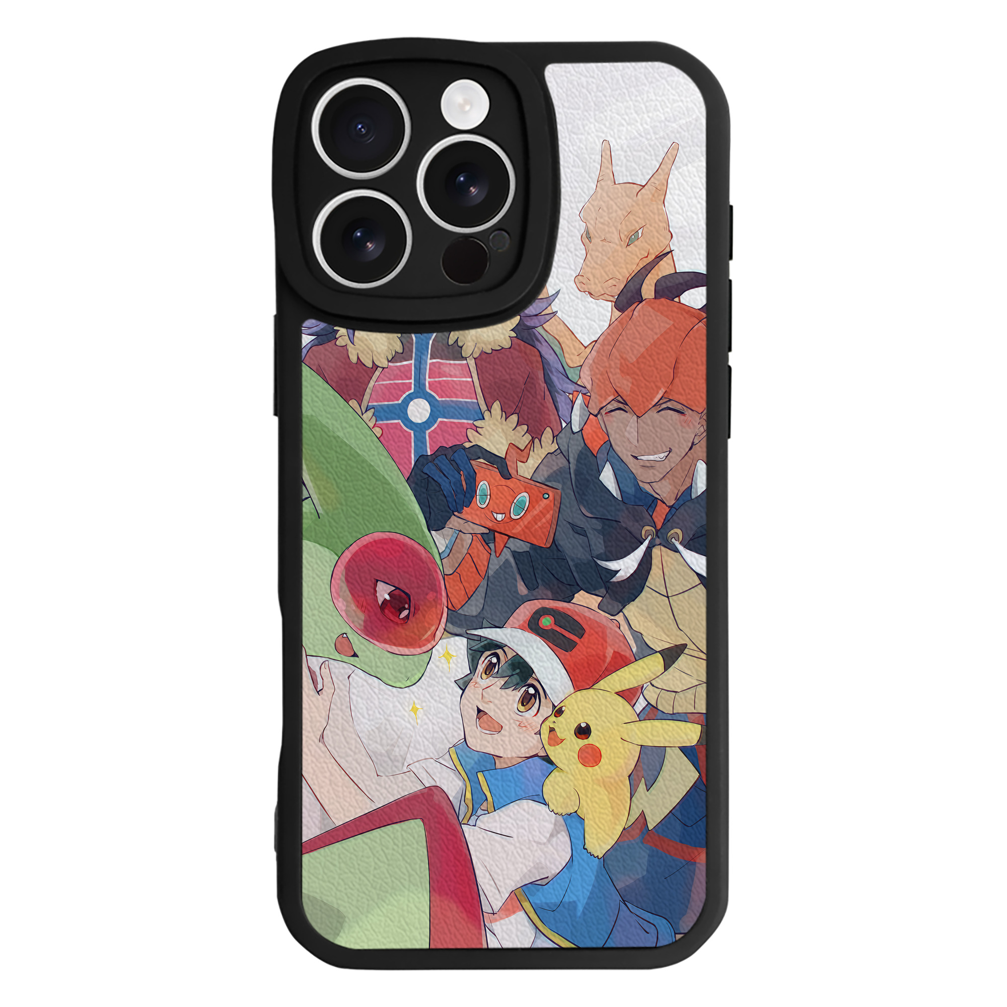 （画像用） ポケットモンスター Pokémon 【iPhone 16シリーズ対応】シリコンスマホケース（レザー調） 材質：シリコン